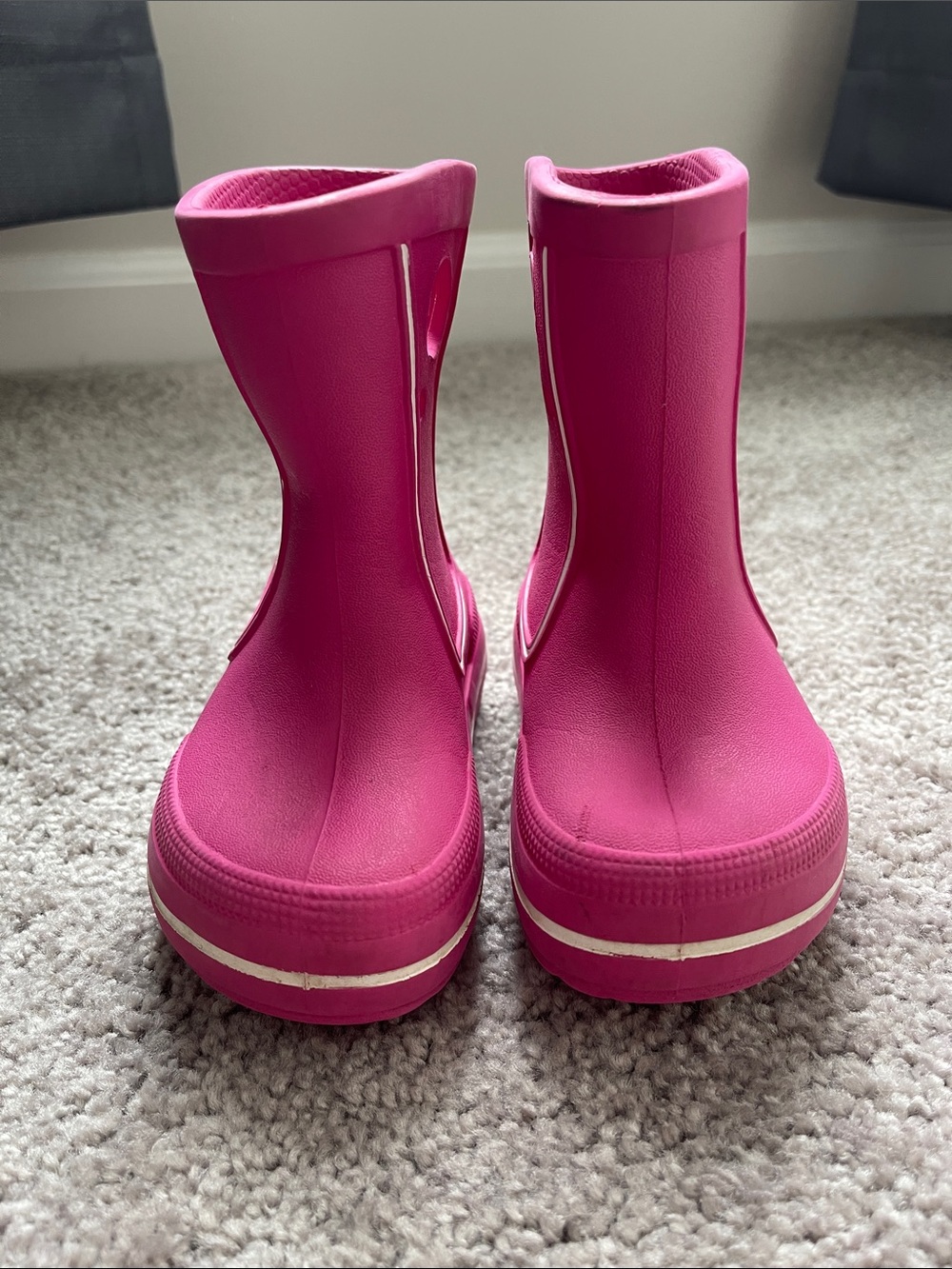 CROCS Kids Magenta Waterproof Rain Boots
